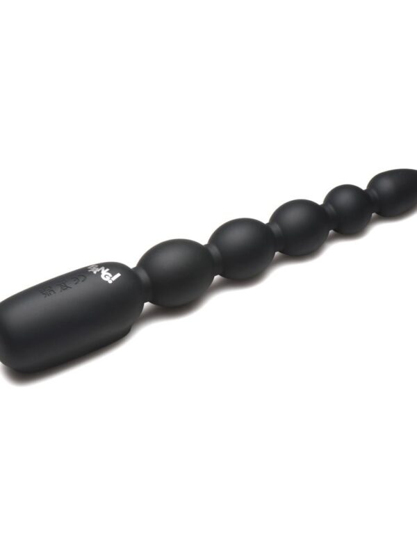 : Bang Digital Silicone Anal Beads Black