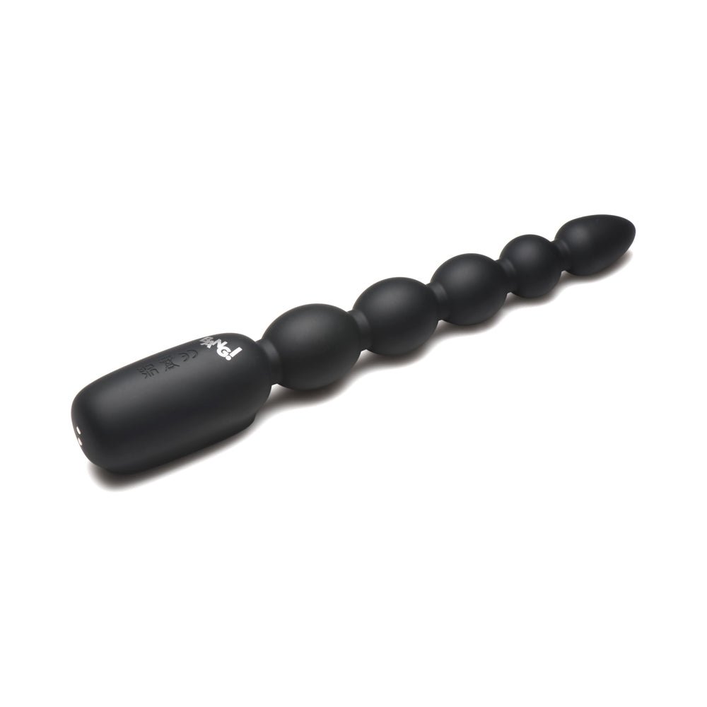 : Bang Digital Silicone Anal Beads Black