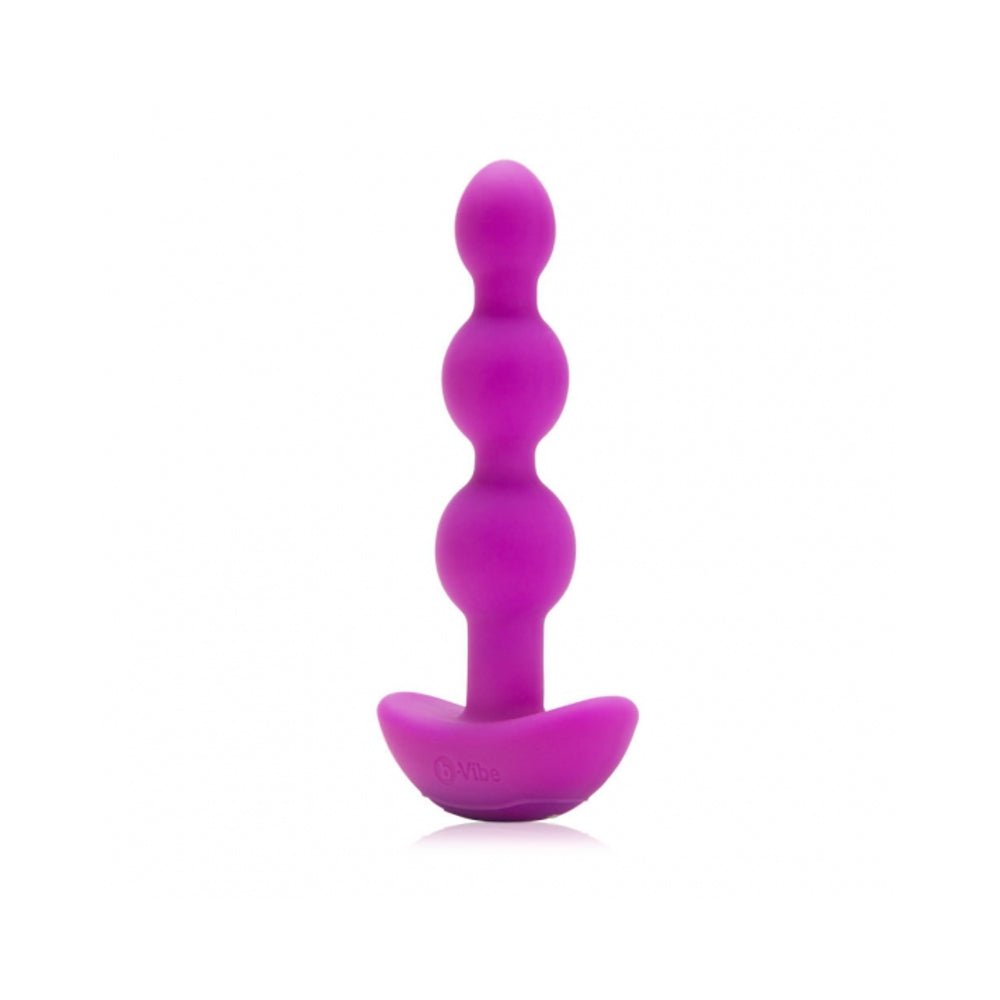 Butt Plugs: B-Vibe Triplet Beads - Fuchsia