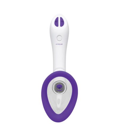 Clitoral Stimulation: Bloom Intimate Body Automatic Vibrating Rechargeable Pump - Sky Blue/White