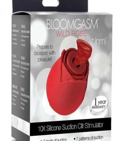 Clitoral Stimulation: Bloomgasm Wild Rose 10x Silicone Clit Stimulator